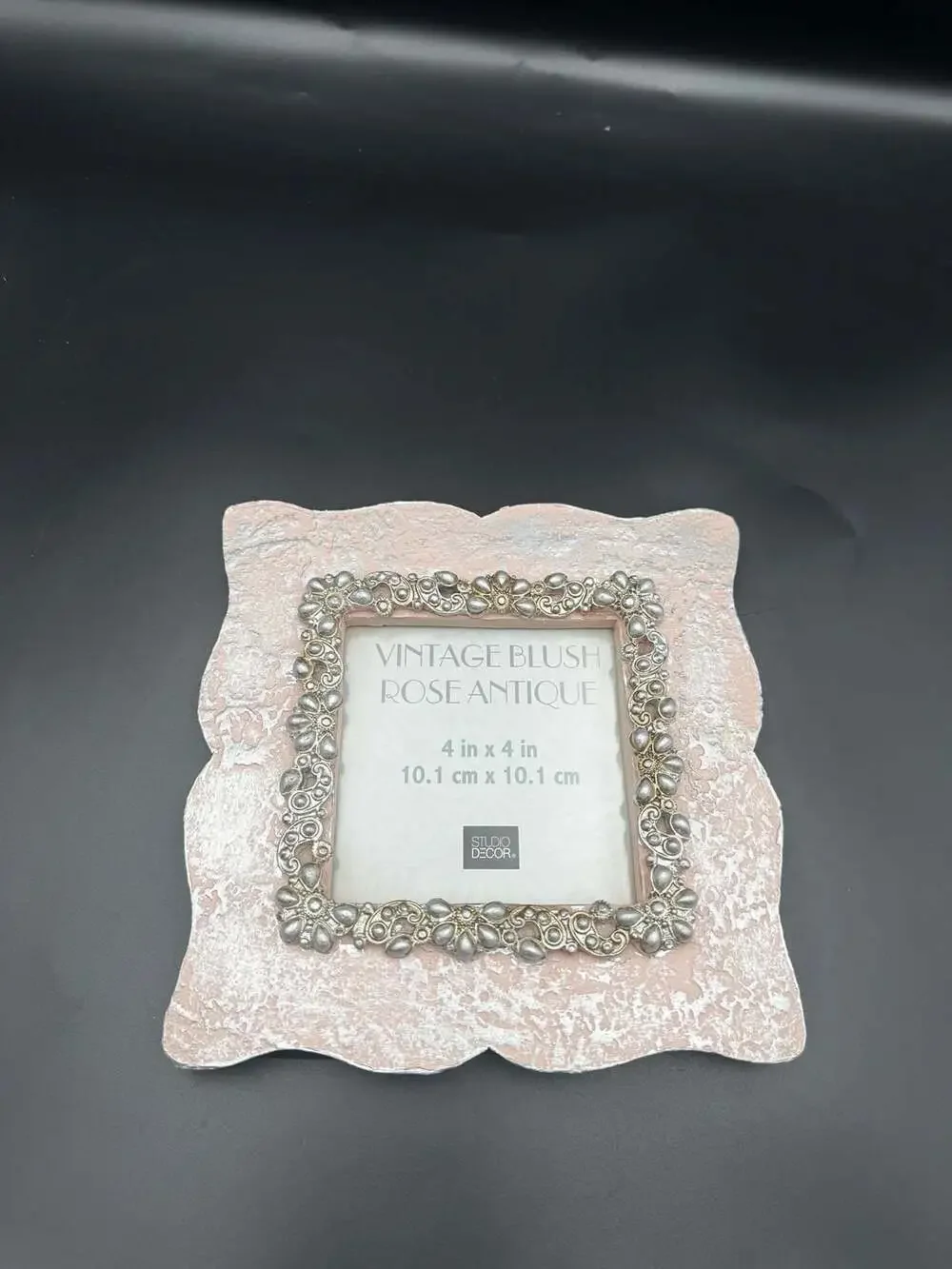 Studio Decor Vintage Blush Rose Antique 4x4 Picture Frame